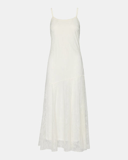 Steve Madden VEERA White Maxi Lace Flowy Women's Dress