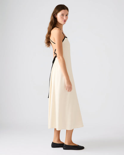 Steve Madden RIYAN Natural Women's Flowy Strappy Crossback Maxi Dress