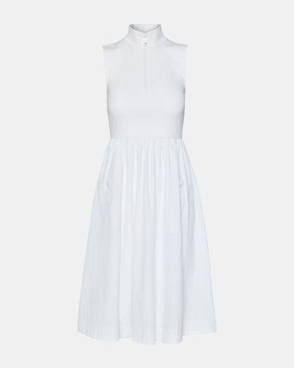 Steve Madden BERLIN White Women's Mock Neck Midi Dress