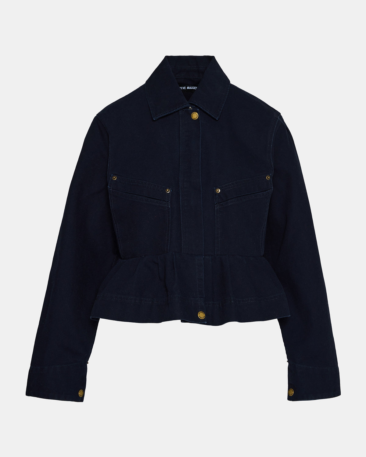 Steve Madden SLOAN Midnight Sky Long-Sleeved Zip-Up Women's Jacket