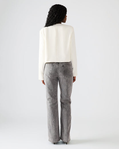 Steve Madden SERENEA White Women's Long-Sleeved Open-Front Blazer