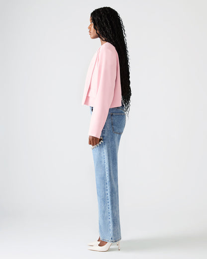 Steve Madden SERENEA Powder Puff Women's Long-Sleeved Open-Front Blazer