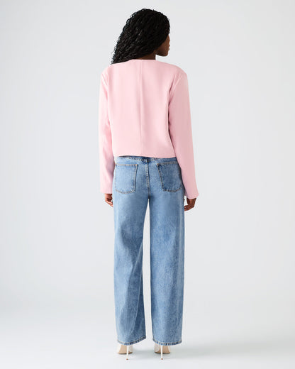 Steve Madden SERENEA Powder Puff Women's Long-Sleeved Open-Front Blazer
