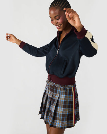 Steve Madden DAISY Midnight Long-Sleeved Zip-Up Athletic Women's Jacket