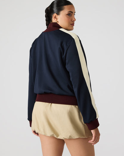 Steve Madden DAISY Midnight Long-Sleeved Zip-Up Athletic Women's Jacket