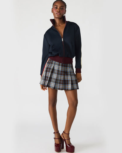 Steve Madden DAISY Midnight Long-Sleeved Zip-Up Athletic Women's Jacket