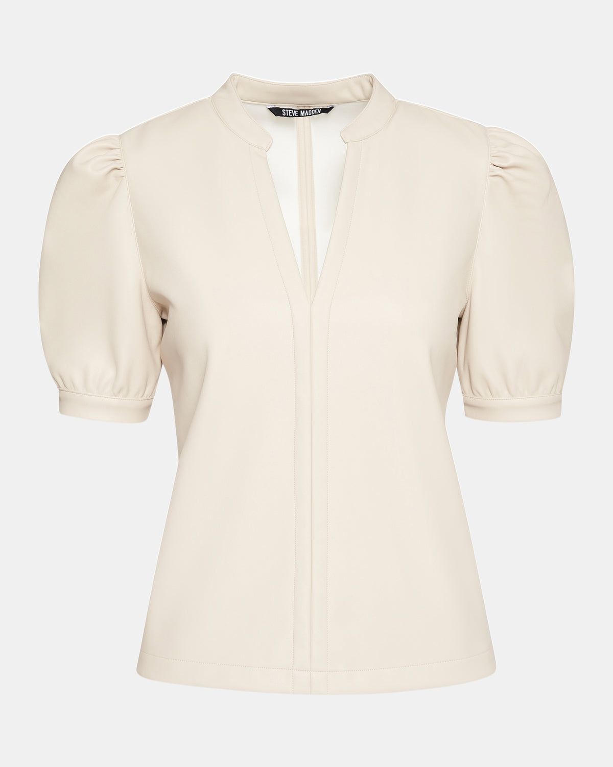 Steve Madden JANE Bone Women's Short-Sleeved Suede Top