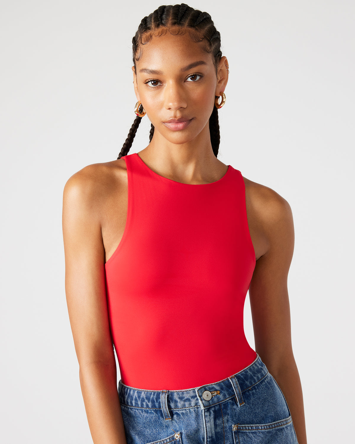 Steve Madden NICO Red Women's Contour Stretch Bodysuit