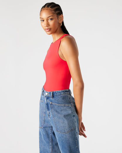 Steve Madden NICO Red Women's Contour Stretch Bodysuit