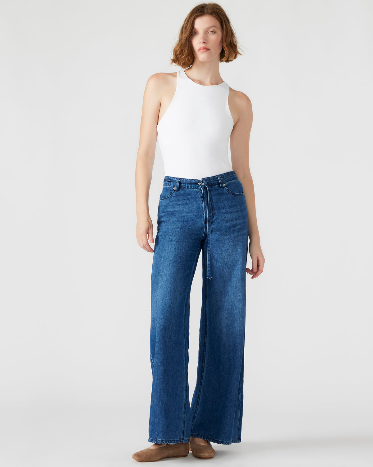 Steve Madden NICO White Women's Contour Stretch Bodysuit