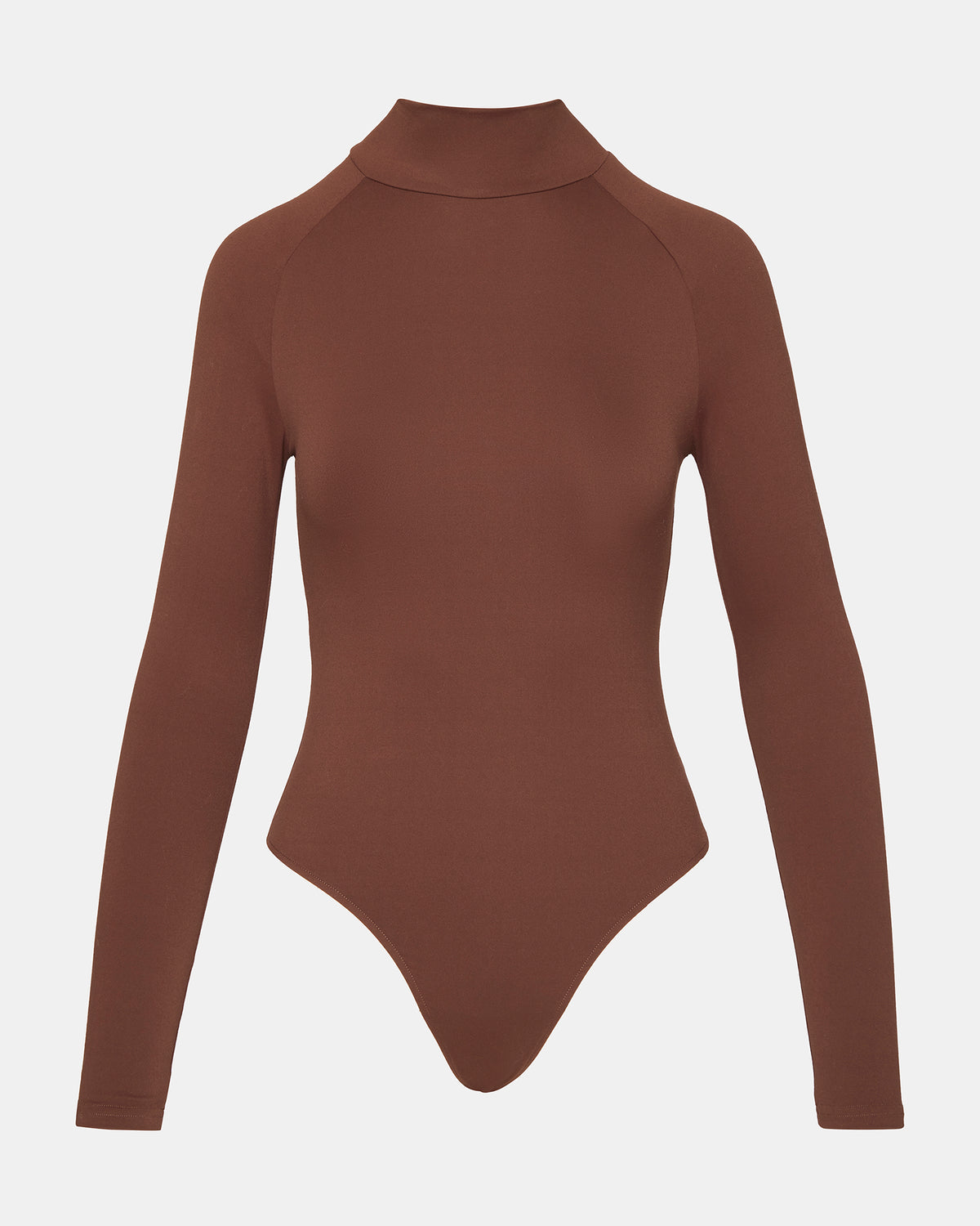 Steve Madden NELLE Bodysuit Brown | Women's Mock Neck Stretch Bodysuit