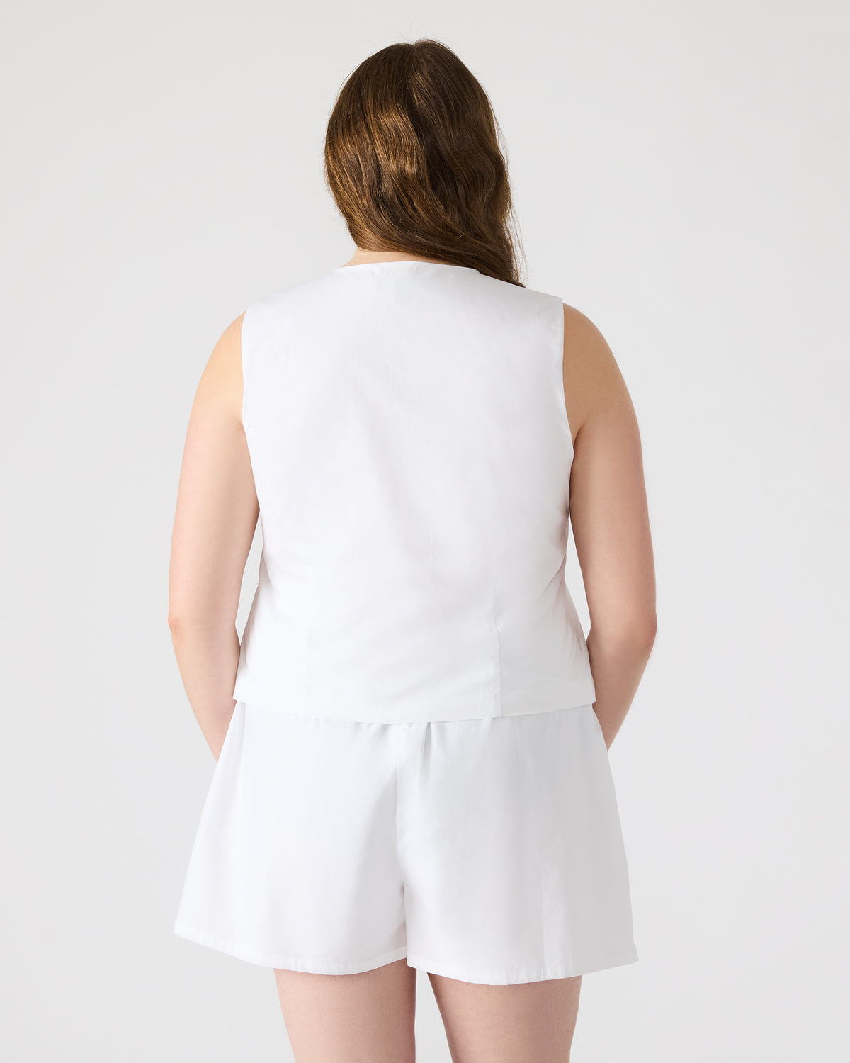 Steve Madden ALIZA White Women's Bow Tie-Front Top