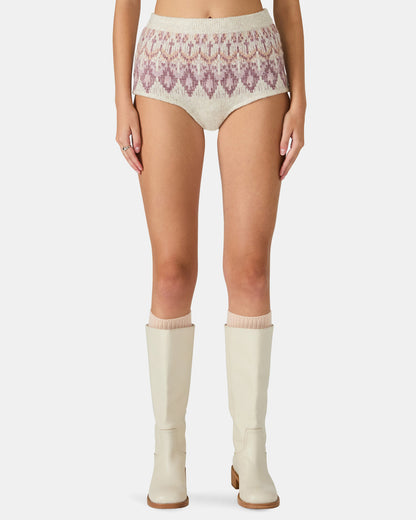 Steve Madden SUZETTE Multi Fair Isle Micro Women's Hot Shorts