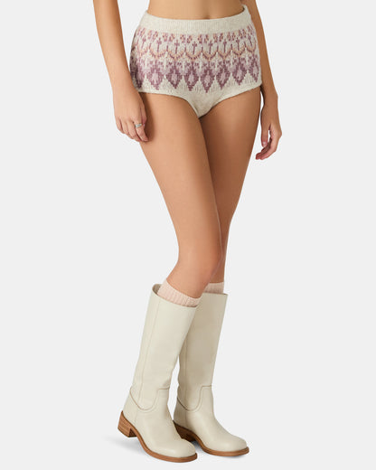 Steve Madden SUZETTE Multi Fair Isle Micro Women's Hot Shorts