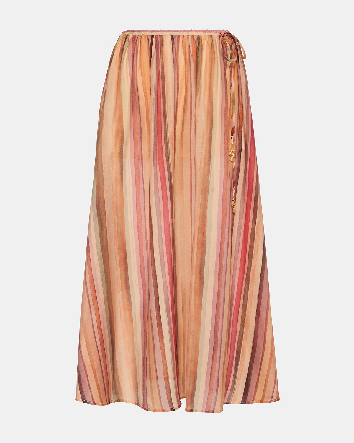 Steve Madden SHILLOH Stripe Detail Flowy Women's Maxi Skirt