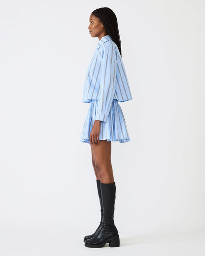 Steve Madden TYRIA Estate Blue Mini Tie-Front Women's Skirt