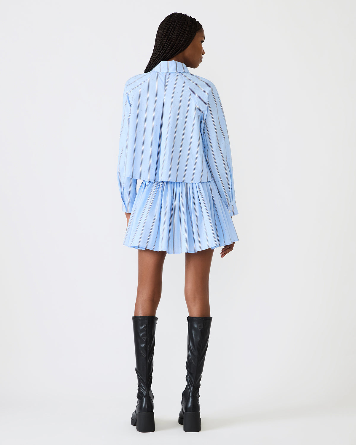 Steve Madden TYRIA Estate Blue Mini Tie-Front Women's Skirt
