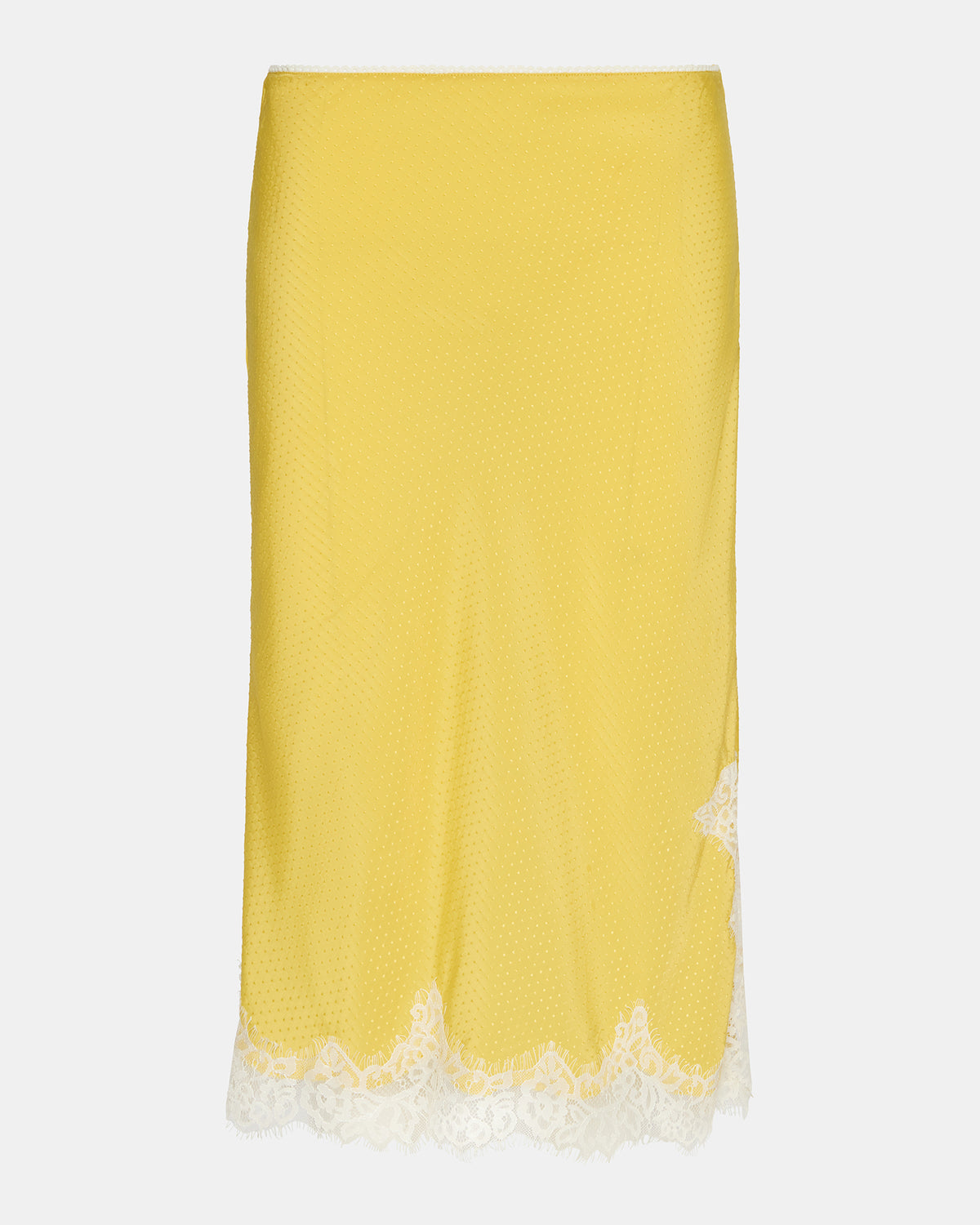 Steve Madden CINTHIA Golden Lime Lace Trime Women's Midi Skirt