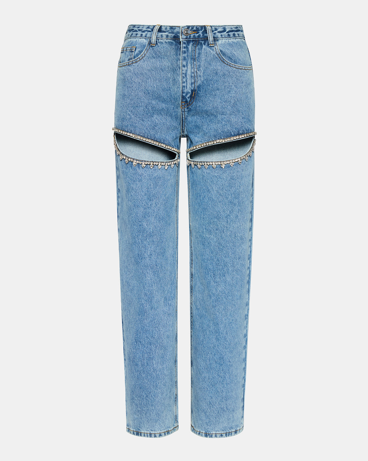 Steve Madden TAYLOR Jean Rhinestone Women's Cutout Jeans