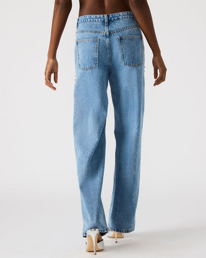 Steve Madden TAYLOR Jean Rhinestone Women's Cutout Jeans