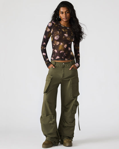 Steve Madden DUO Olive Women's Utility Cargo Pants