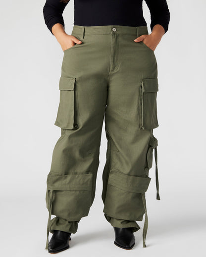 Steve Madden DUO Olive Women's Utility Cargo Pants