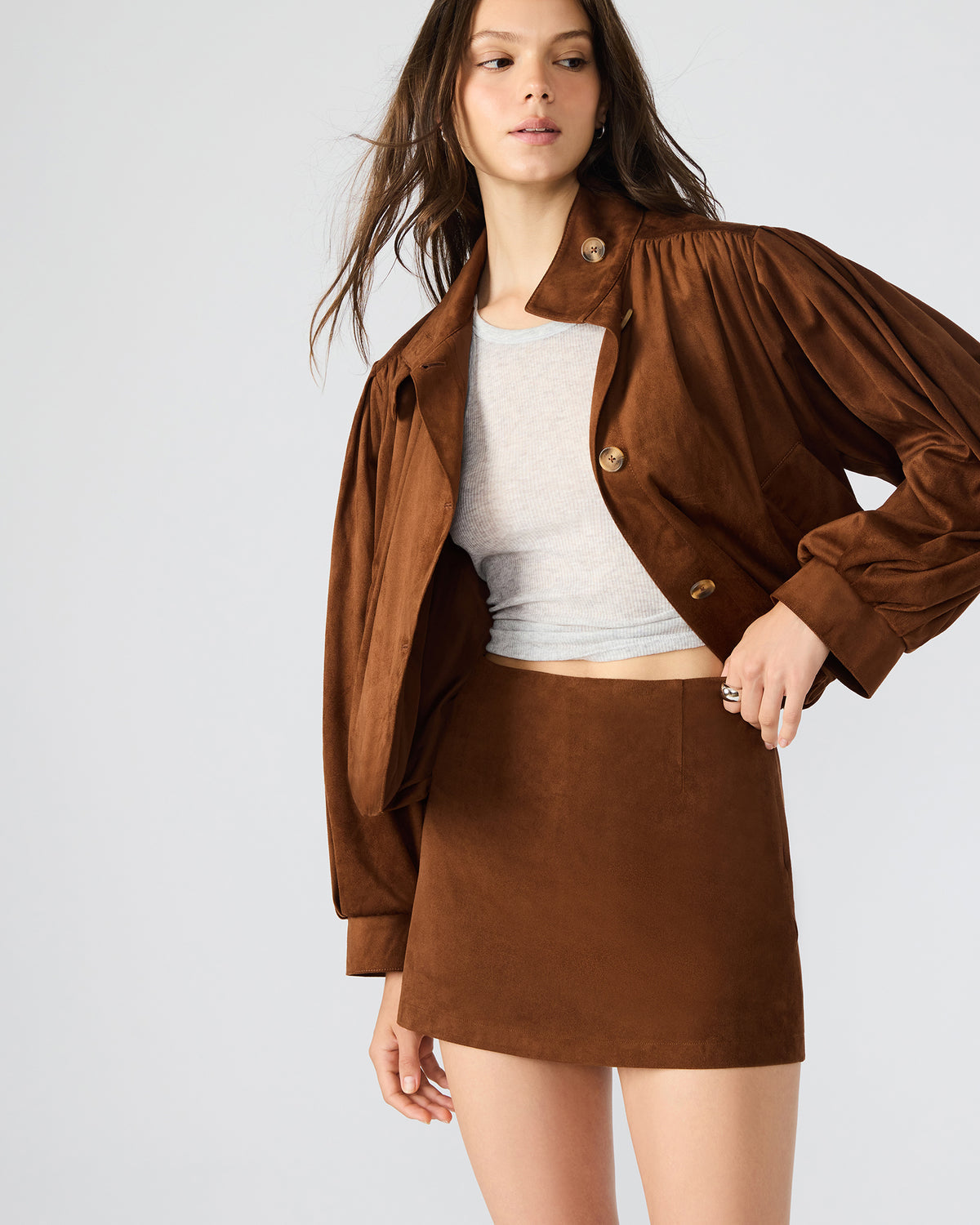 Steve Madden CINDI Skort Chicory Coffee Women's Mini Skort