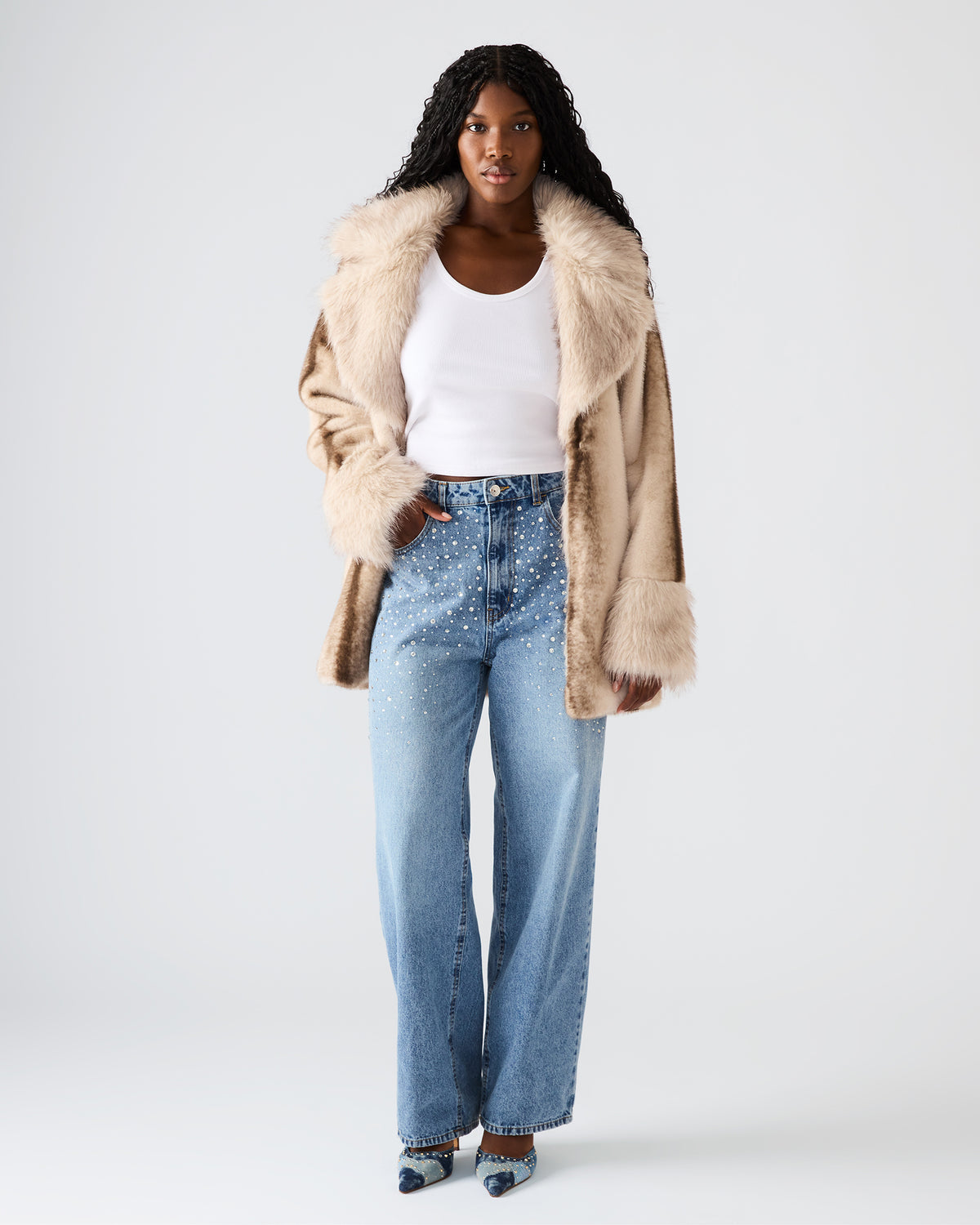Steve Madden TAYLOR Jean Forever Blue Women's Cutout Jeans