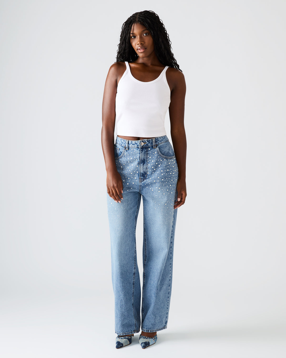 Steve Madden TAYLOR Jean Forever Blue Women's Cutout Jeans