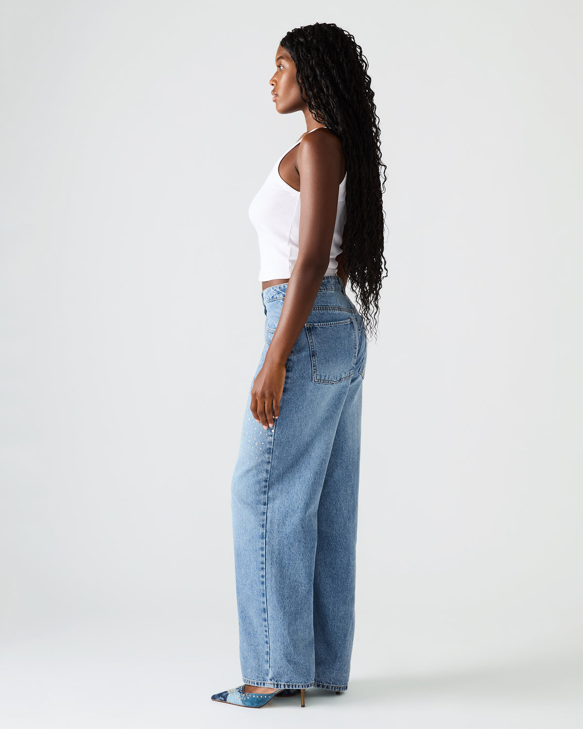 Steve Madden TAYLOR Jean Forever Blue Women's Cutout Jeans