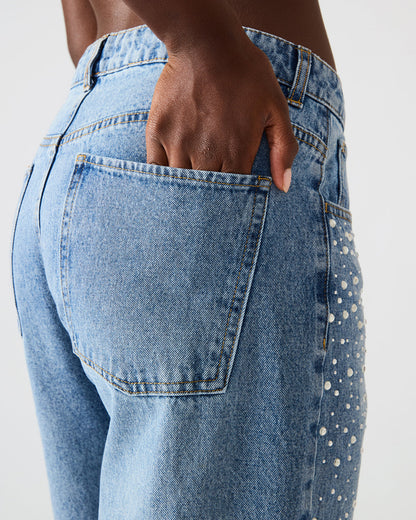 Steve Madden TAYLOR Jean Forever Blue Women's Cutout Jeans