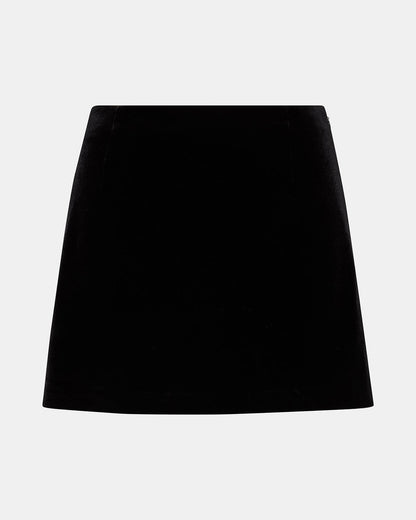 Steve Madden CINDI Velvet Black Women's Mini Skort