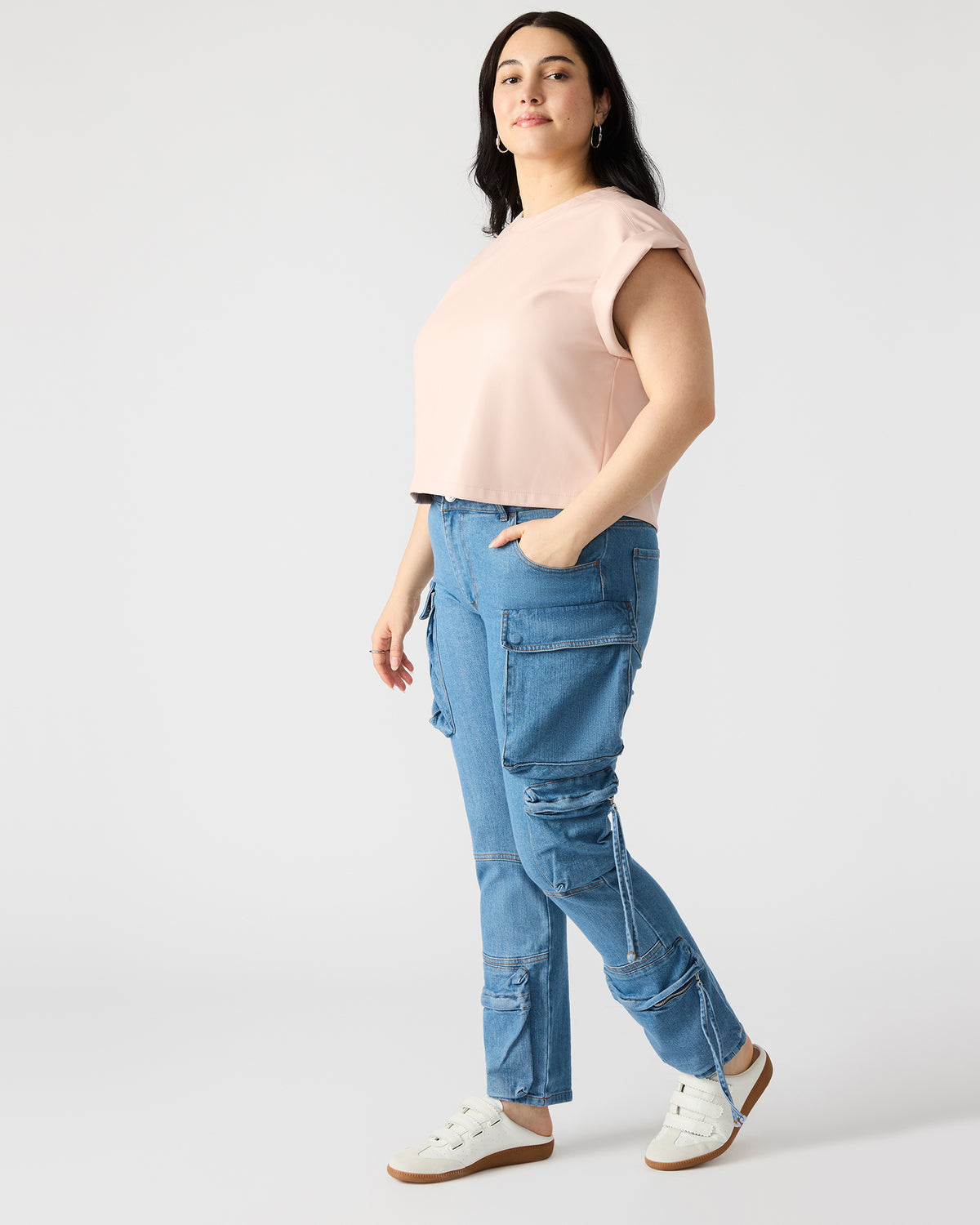 Steve Madden SKINNY DUO Denim Women's Skinny Cargo Pants