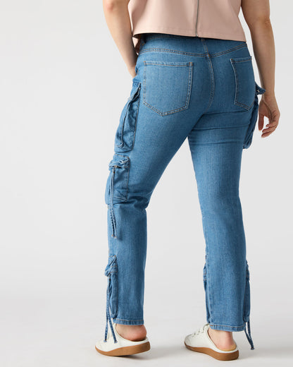 Steve Madden SKINNY DUO Denim Women's Skinny Cargo Pants