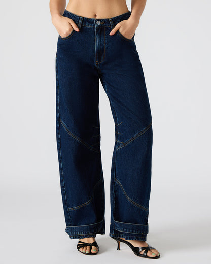 Steve Madden TRE Dark Denim Barrel Women's Jean