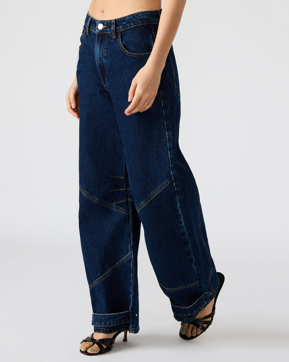 Steve Madden TRE Dark Denim Barrel Women's Jean