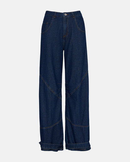 Steve Madden TRE Dark Denim Barrel Women's Jean
