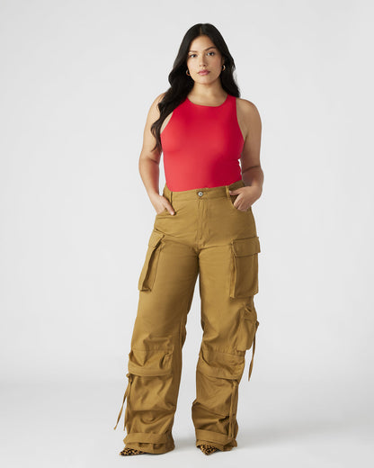 Steve Madden DUO Khaki Women's Utility Cargo Pants