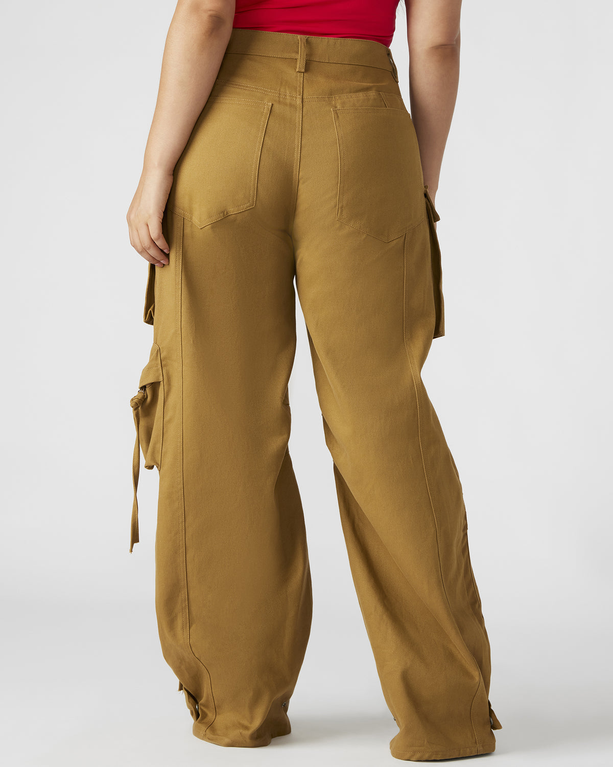 Steve Madden DUO Khaki Women's Utility Cargo Pants