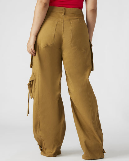 Steve Madden DUO Khaki Women's Utility Cargo Pants