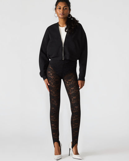 Steve Madden SANDRINE Black Lace Mesh Women's Pant