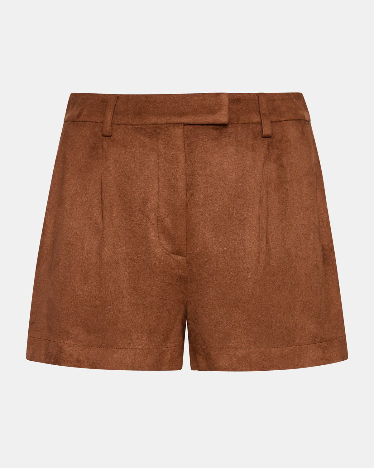 Steve Madden IMELDA Chicory Coffee Faux-Suede Trouser Women's Shorts
