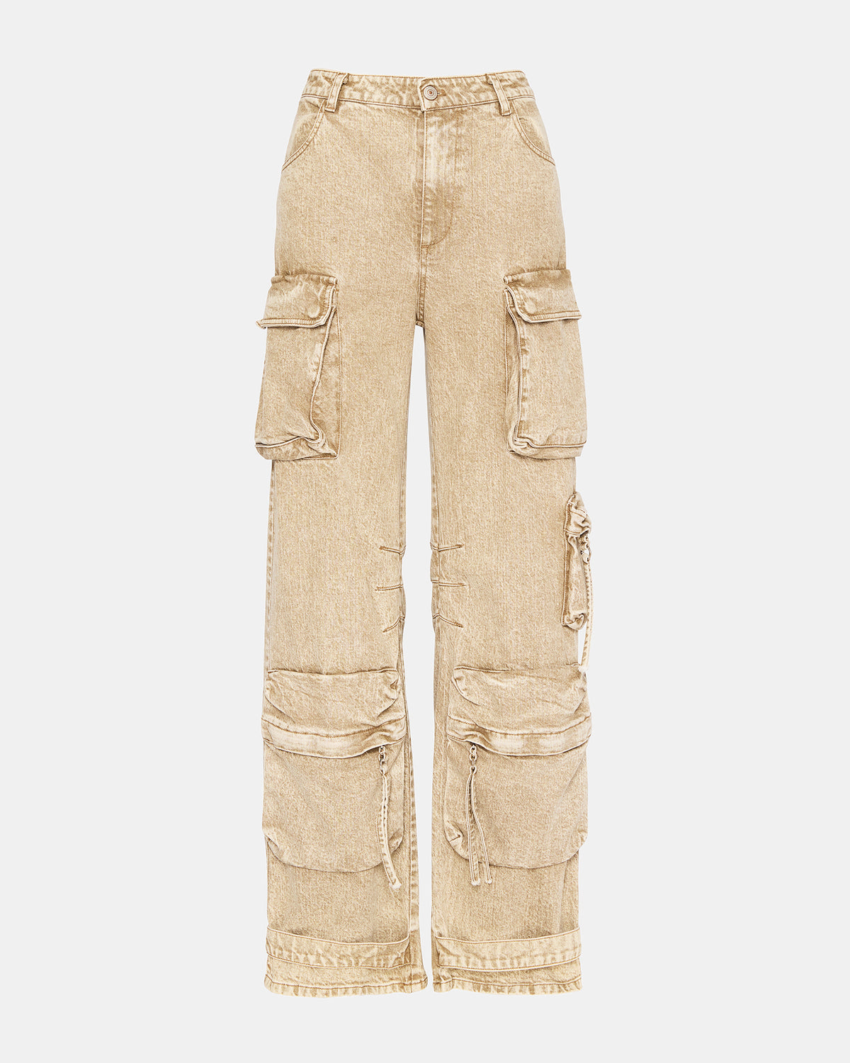 Steve Madden DUO Cafe Au Lait Women's Utility Cargo Pants