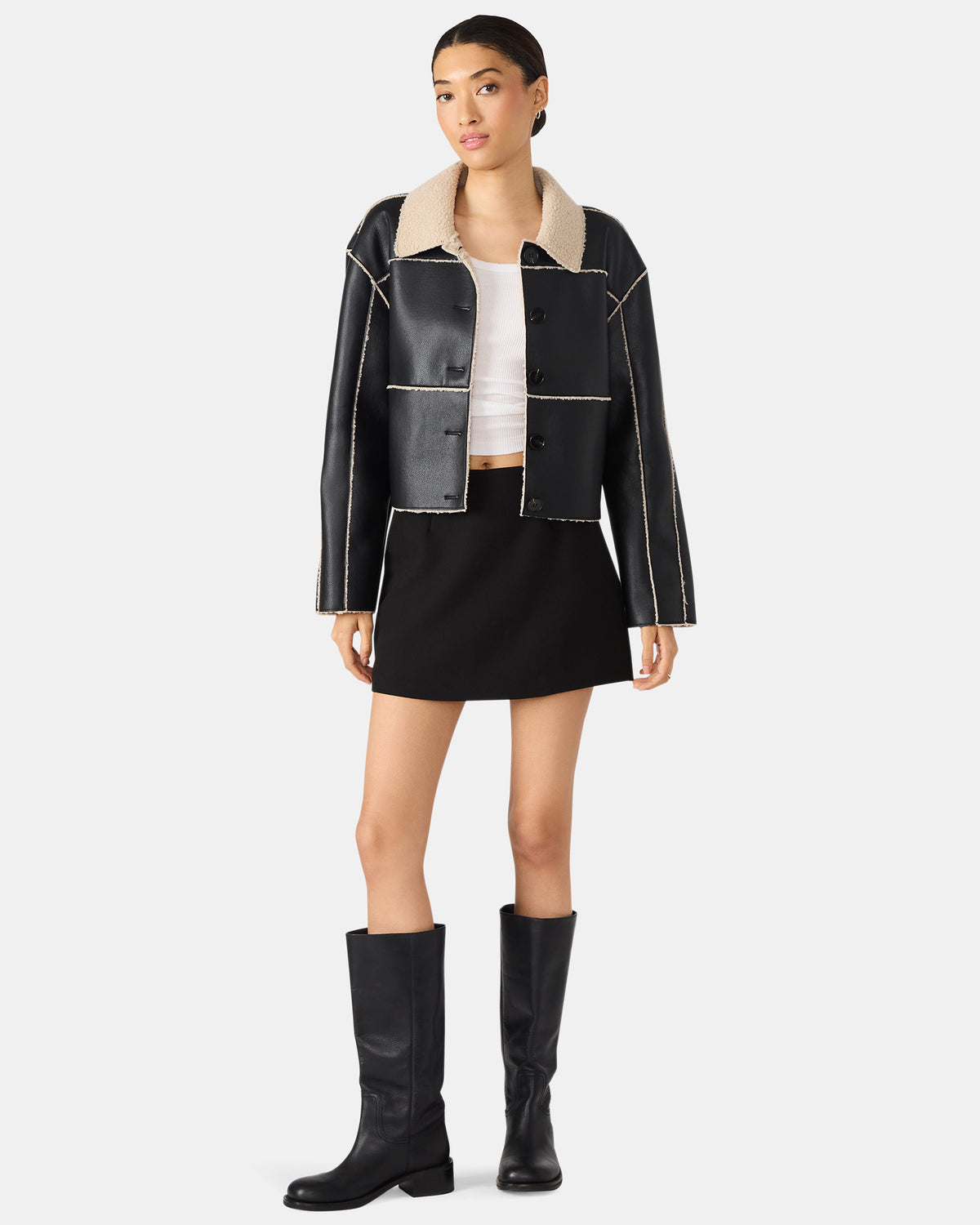 Steve Madden CINDI Black Women's Essential Mini Skort