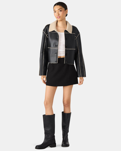 Steve Madden CINDI Black Women's Essential Mini Skort