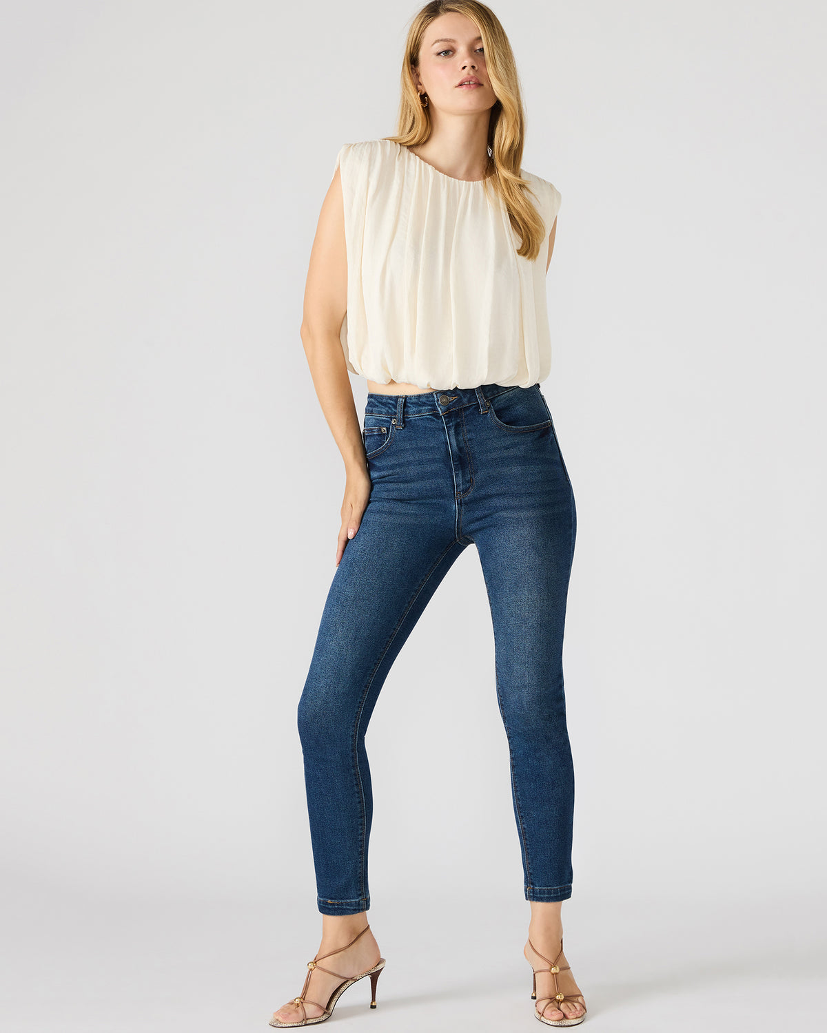 Steve Madden LONA Midnight Blue Denm Skinny Women's Jeans