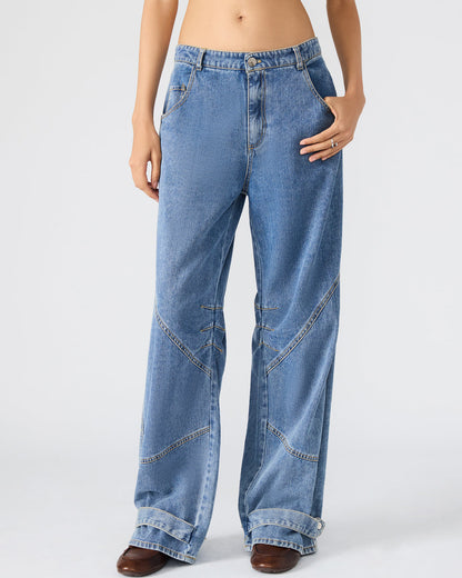 Steve Madden TRE Forever Blue Low-Rise Denim Women's Jeans