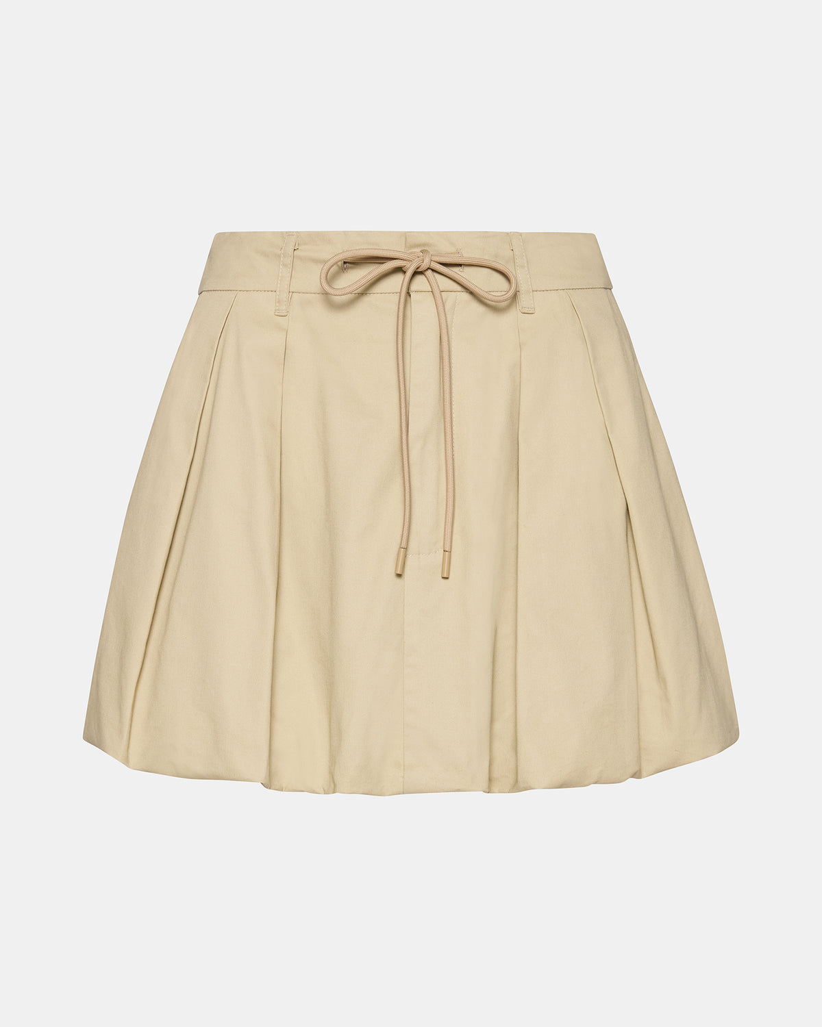 Steve Madden LIVIE Khaki Mini Tie-Front Bubble Women's Skirt