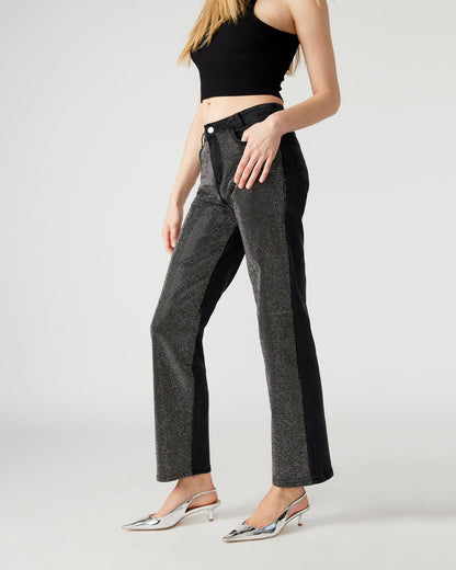 Steve Madden JESSE Black Women's Rhinestone Studded Jeans