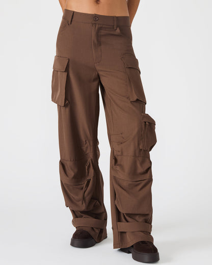 Steve Madden DUO Chocolate Women's Utility Cargo Pants
